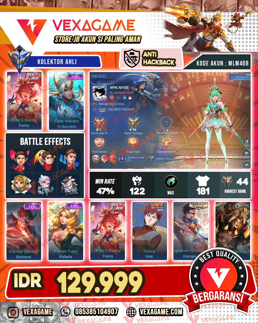 Fanny Pace | Yss Epic | Emblem MAX