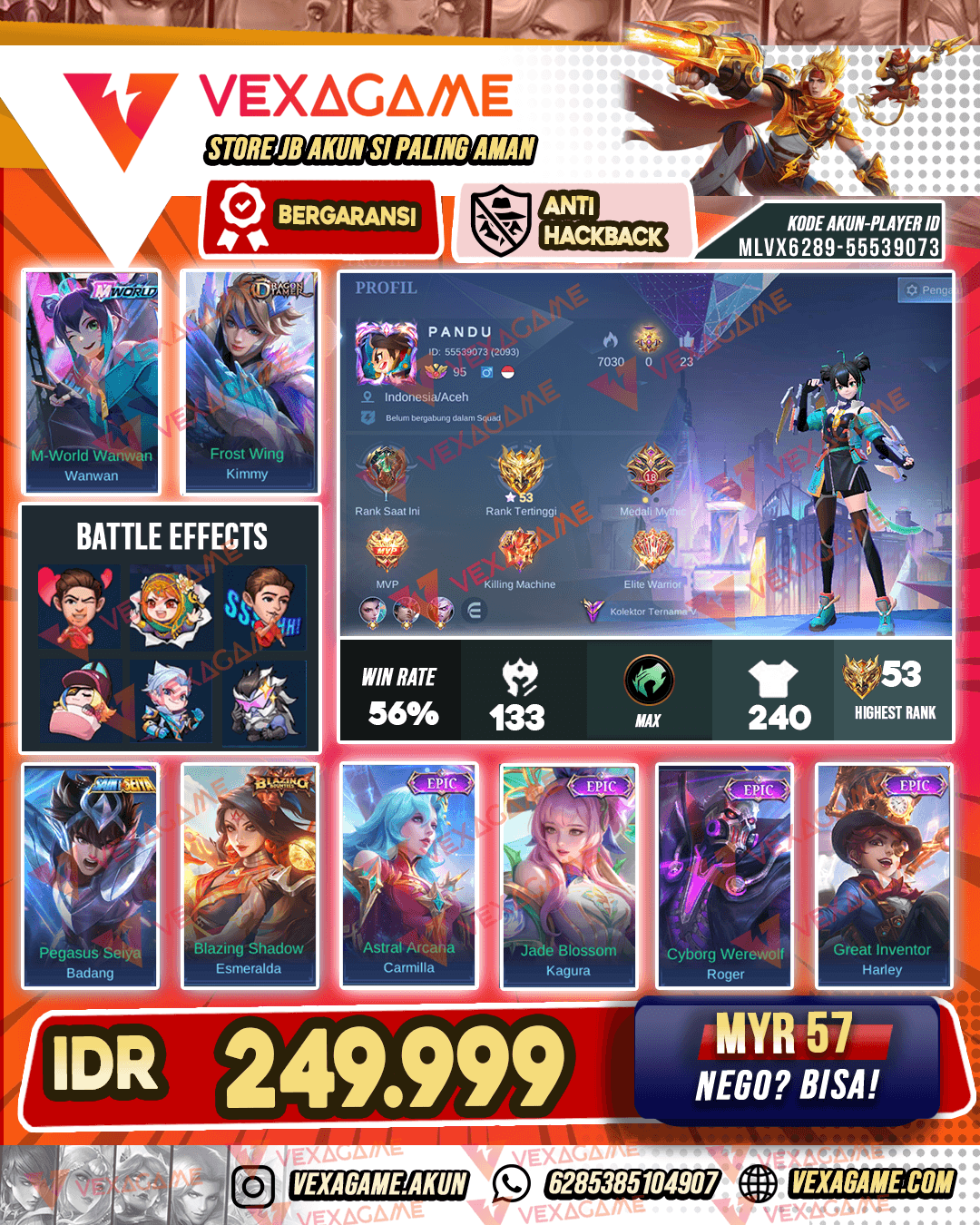 Wanwan M World X Kimmy Dragon Tamer | Emblem MAX & Hero MAX