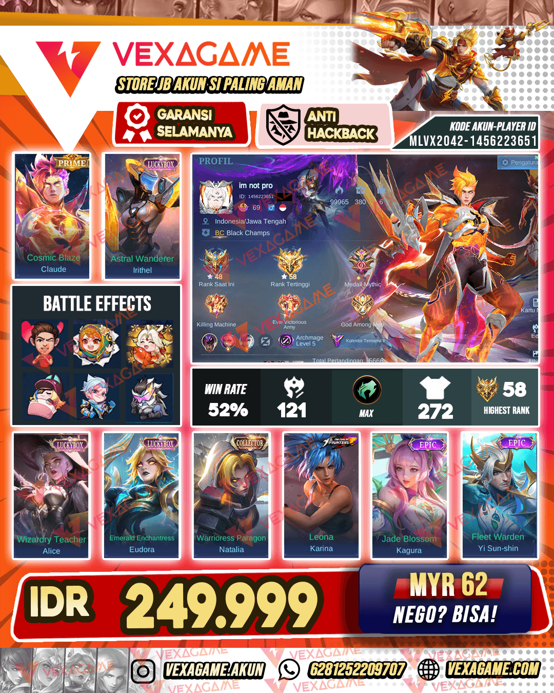 Claude Prime X Irithel Luckybox | Emblem MAX