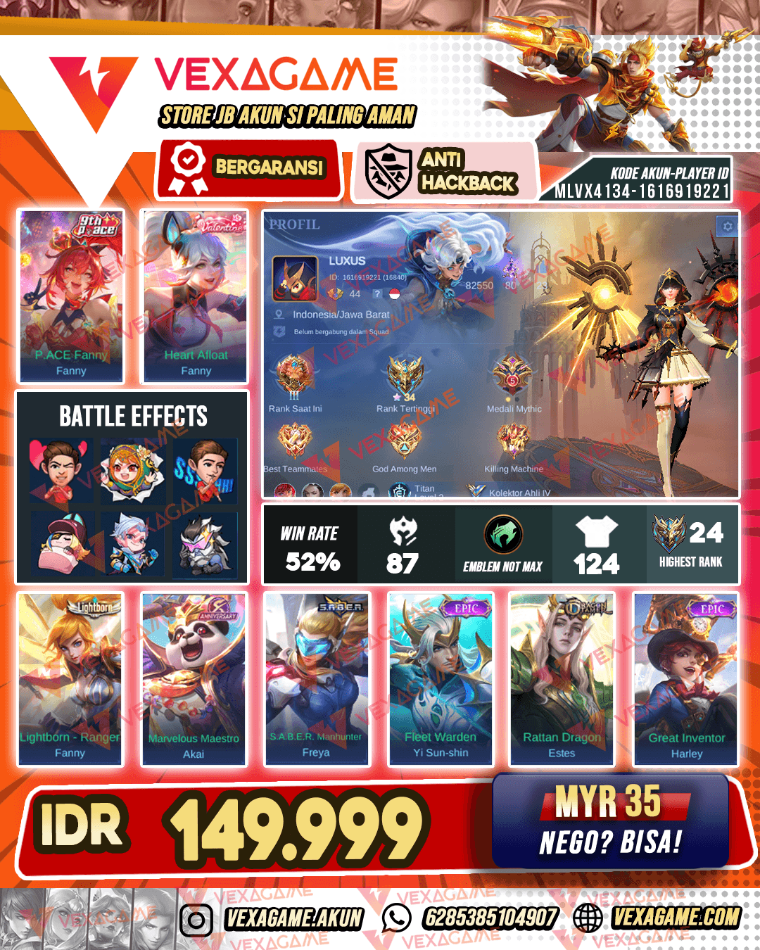 Fanny P ACE X Fanny Valentine X Fanny Lightborn