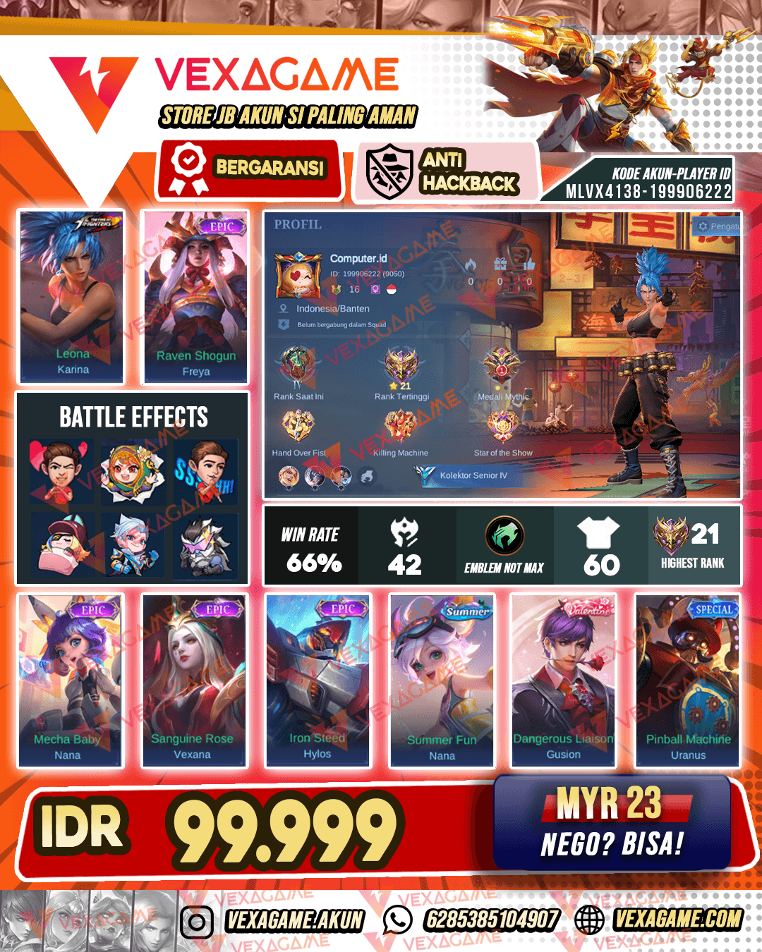 Karina KOF X Freya Epic
