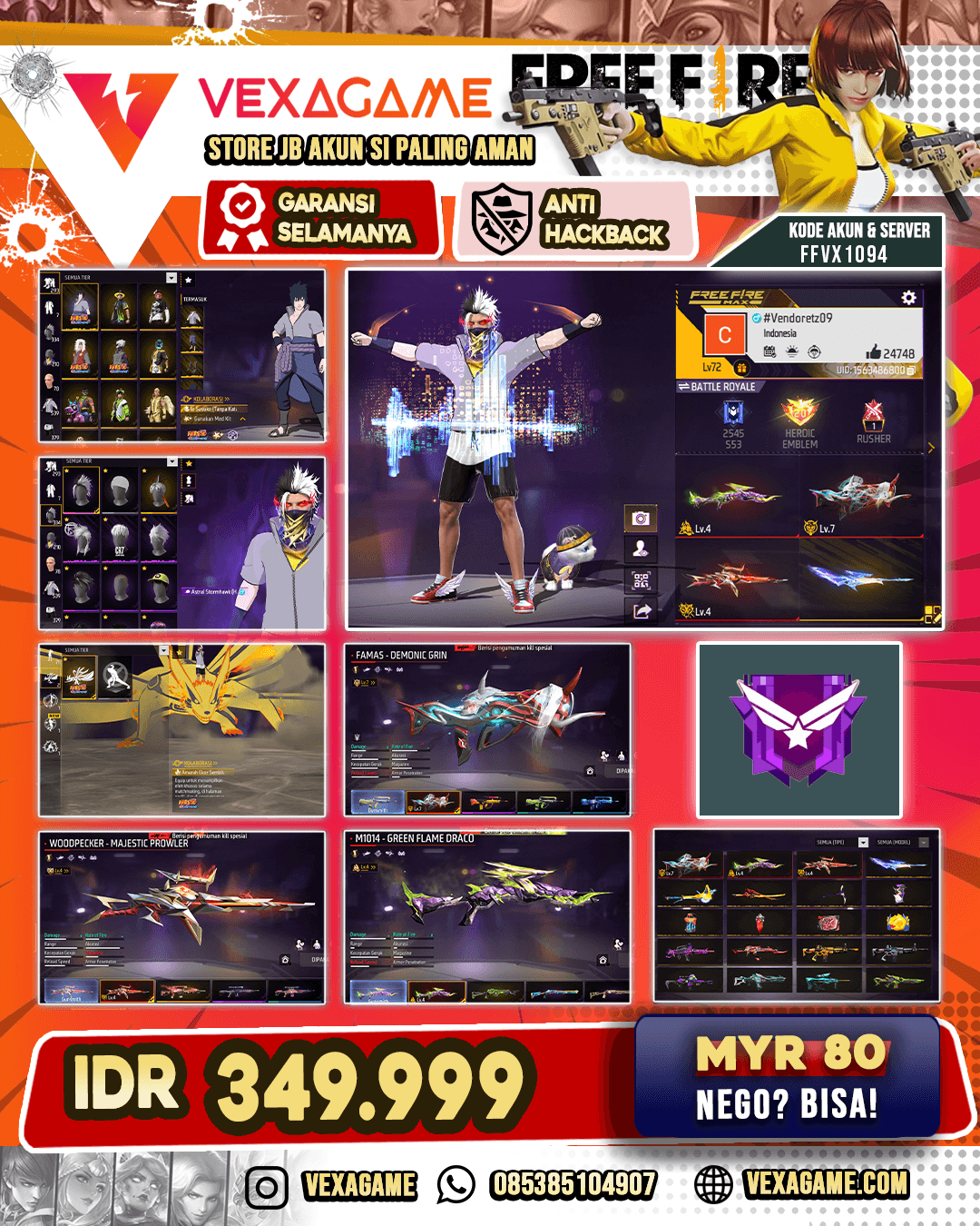3 EVO 1 MAX | SG 3 RASA | VAULT 500++
