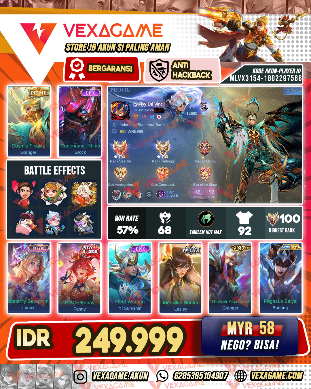 Granger Prime | Grock Epic | Ex Immo