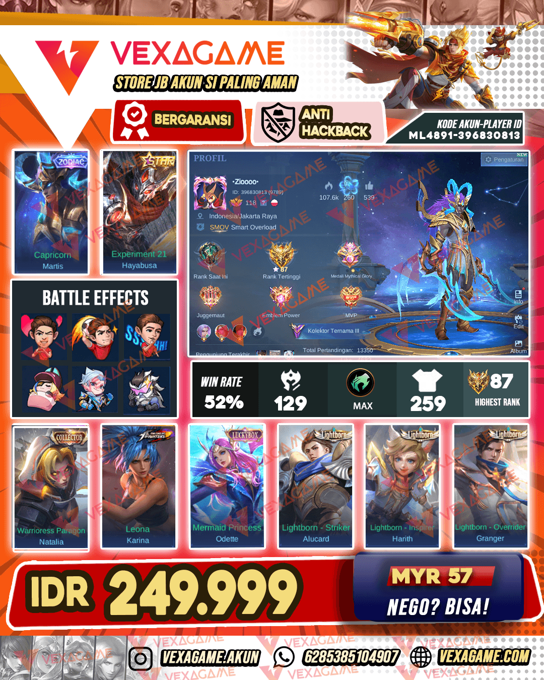 Martis Zodiac | Emblem MAX Hero -3 MAX