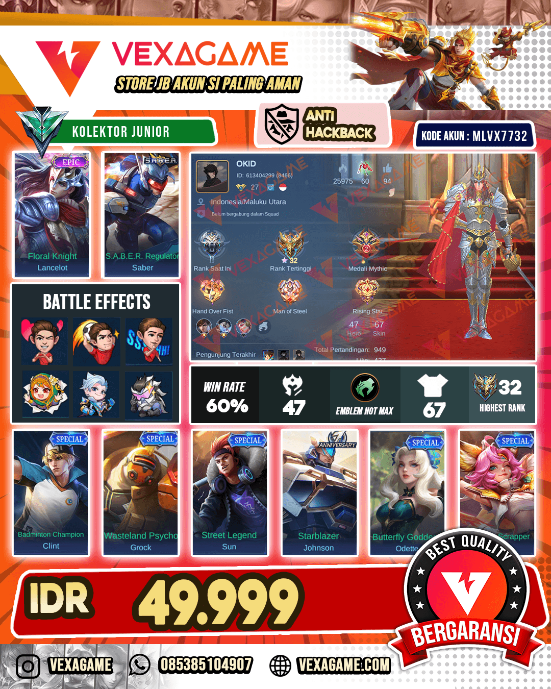 Lancelot Epic X Saber SABER