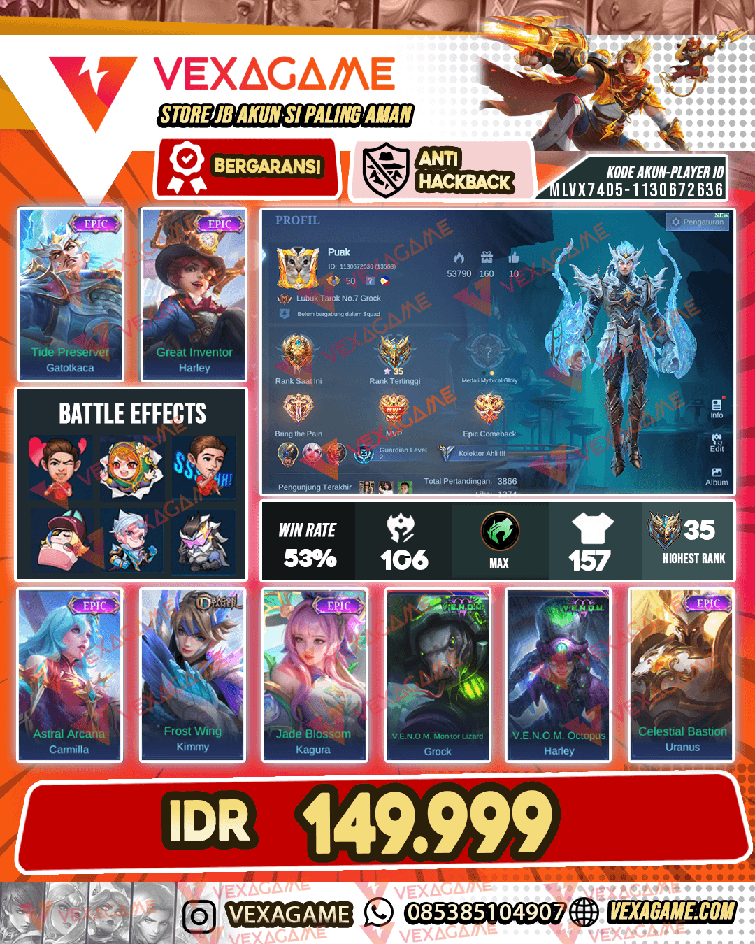 Gatot Epic | Harley Epic | Emblem MAX