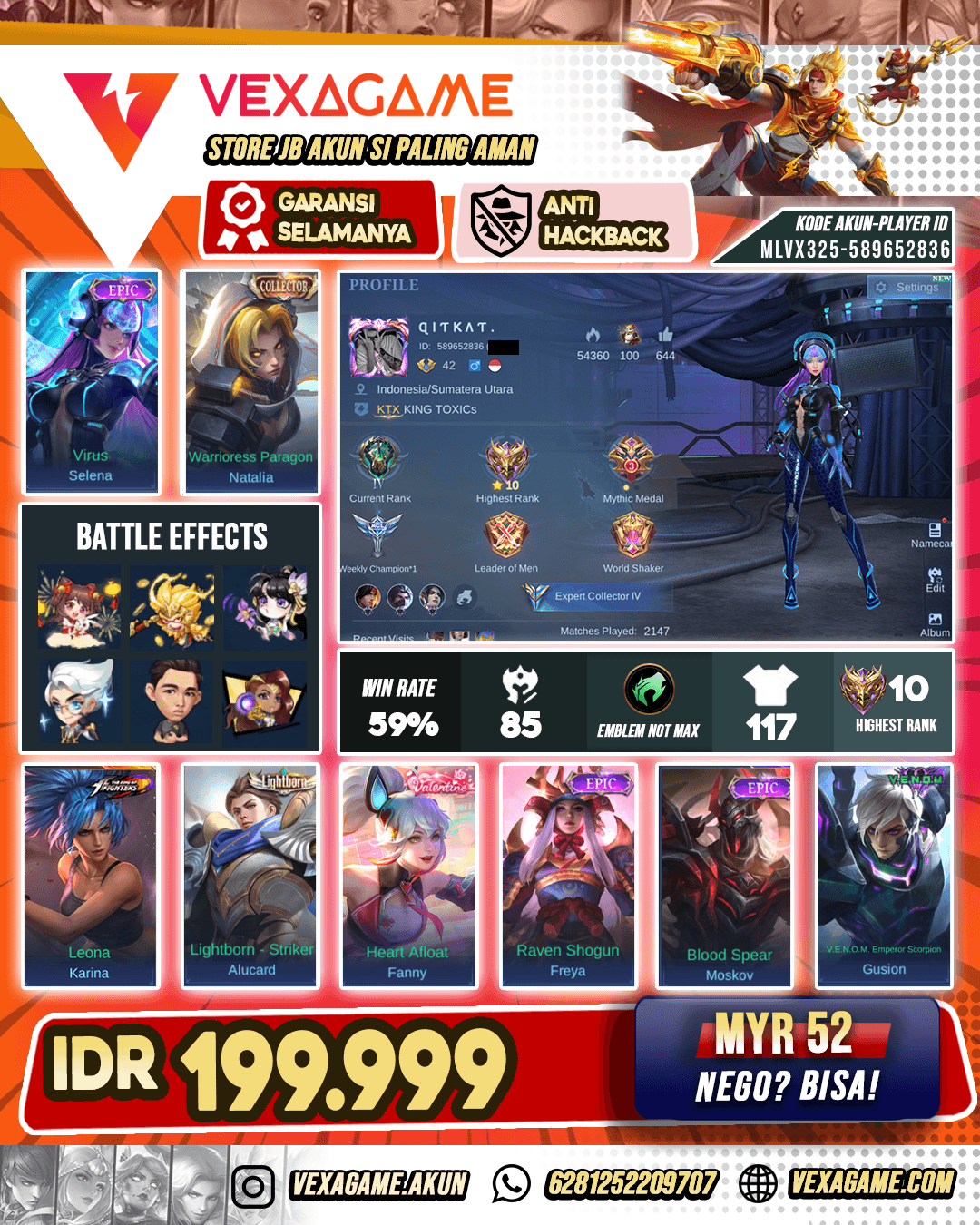 Selena Virus Murah