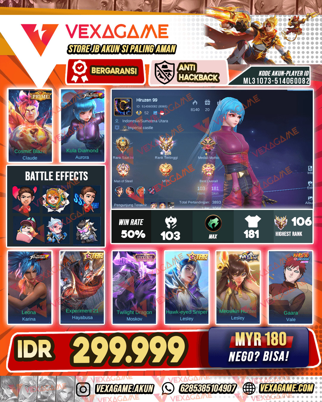 Aurora KOF | Claude Prime | Ex Immortal