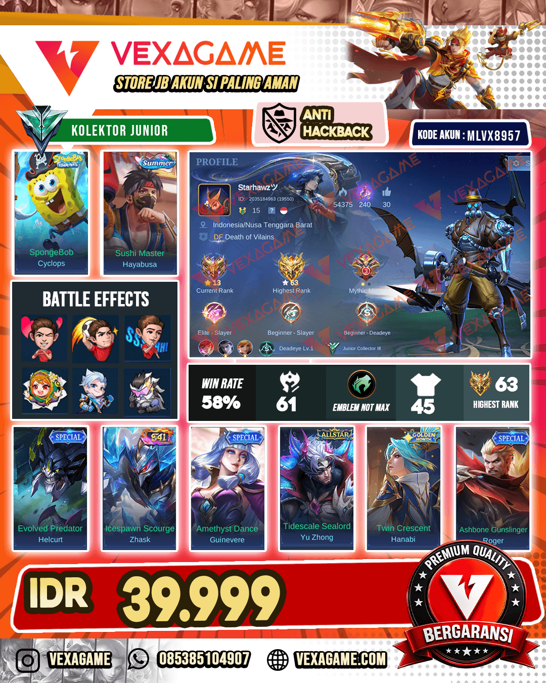 Akun Murah Harga Pelajar