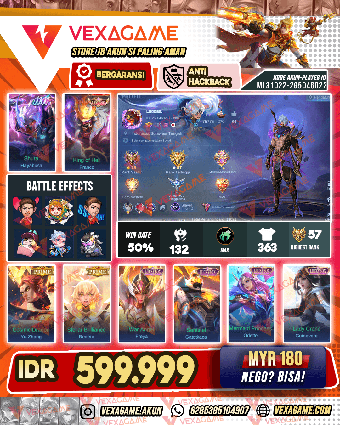 Franco Legend | Hayabusa 11.11 | 2 Prime | 4 Luckybox