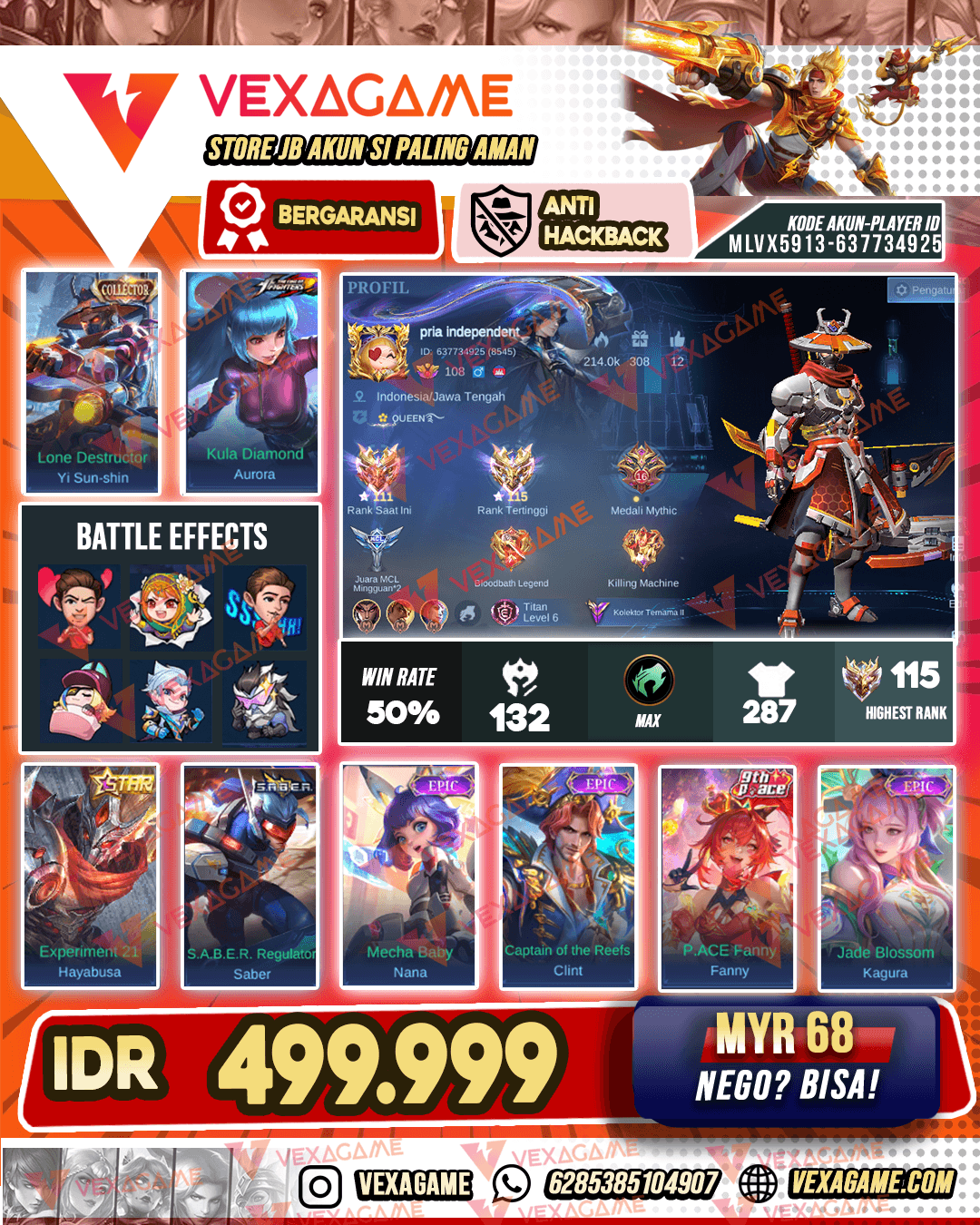 YSS Colector | Aurora Kof | Emblem & Hero Max