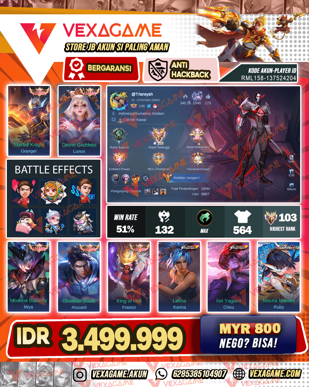 OTW Kolektor Sultan Murah | 5 Legend | 26 Grand | 26 Exquisite