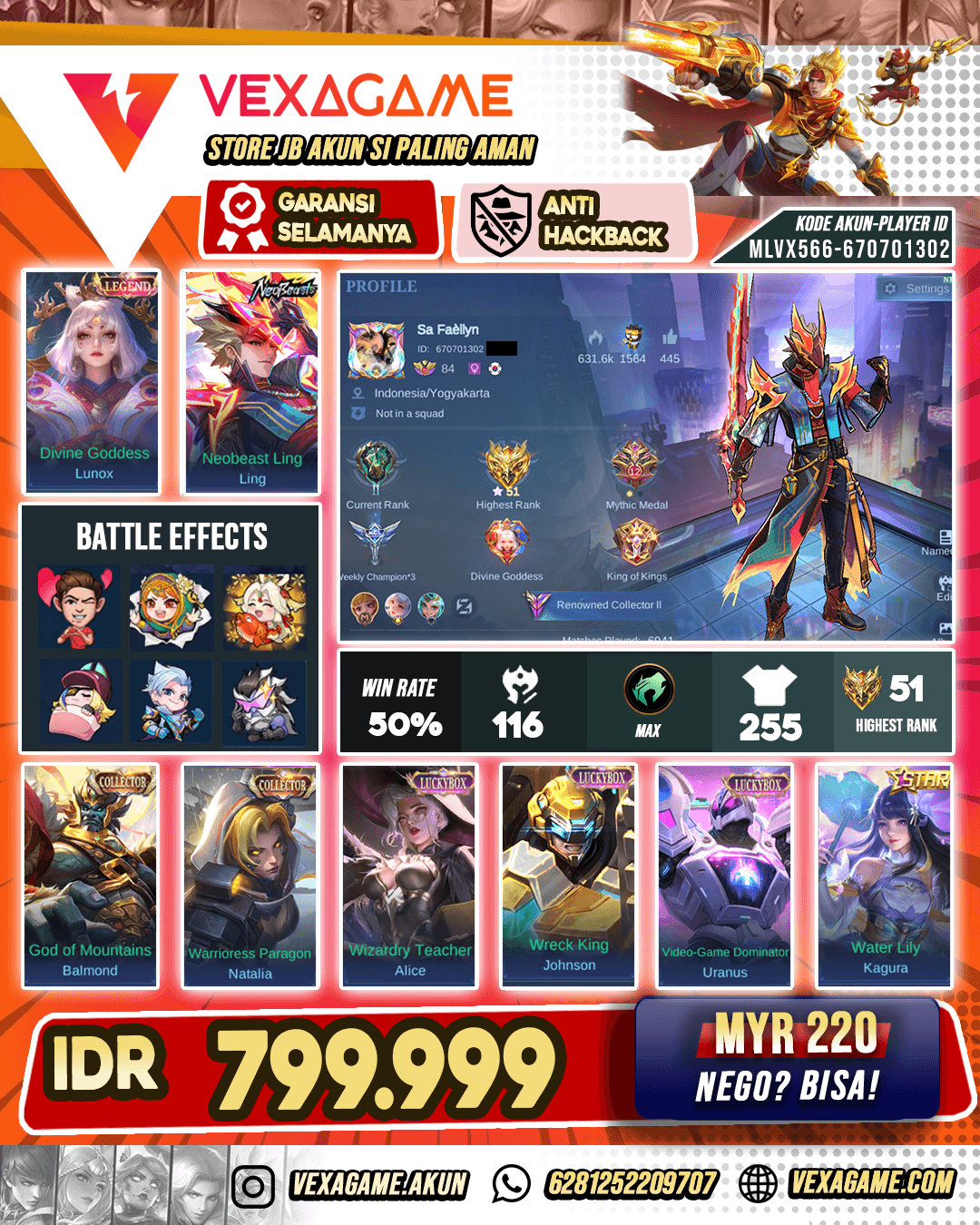 SUPER PROMO !! Ling Neobeast X Balmond Collector