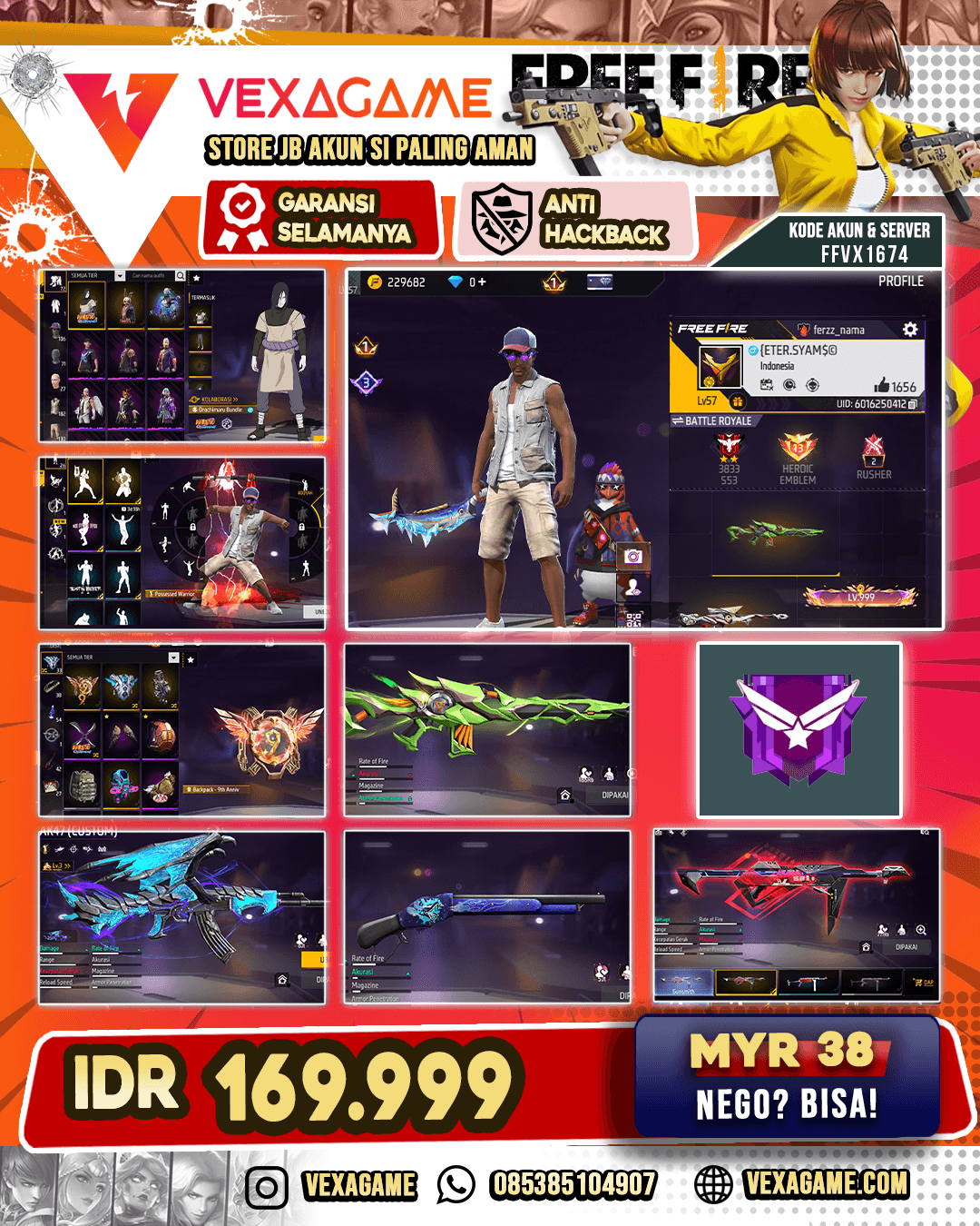 ( TURUN HARGA )  1 EVO | MP40 INCU | PARAFAL INCU | SG MAMBA