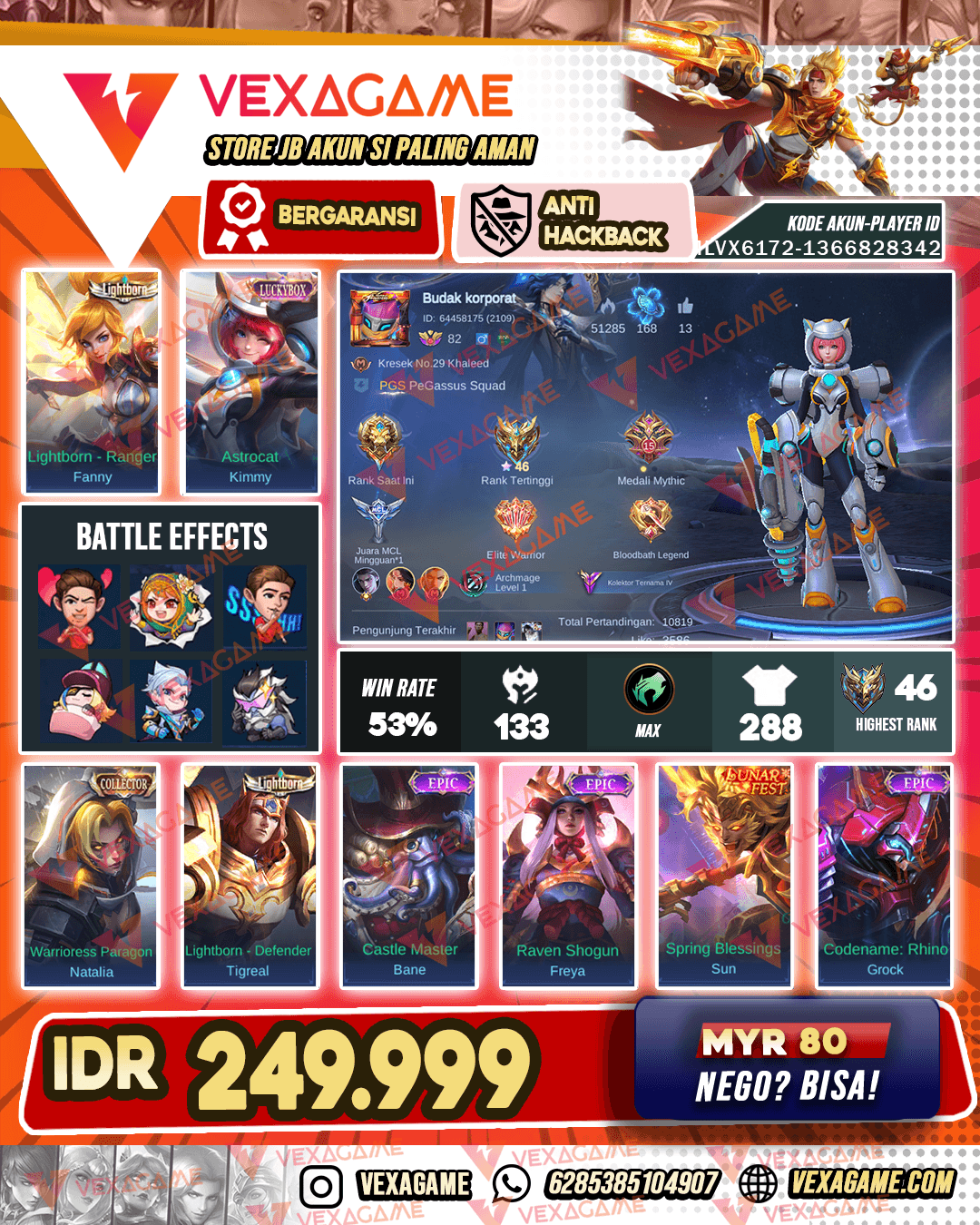 Kimmy Luckybox | Fanny LightBorn | Emblem + Hero MAX