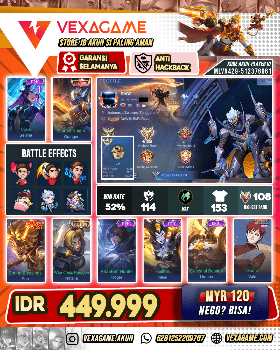 Granger Legend | EX Global Yin