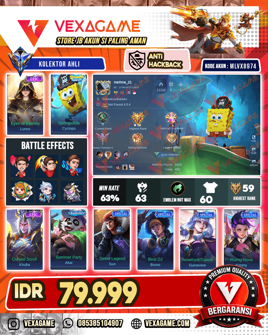 Cyclop Spongebob | Lunox Epic