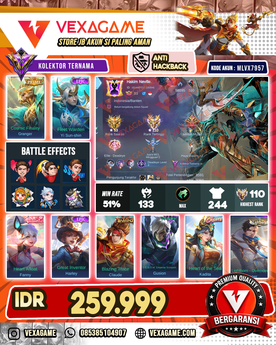 Granger Prime | Yss Epic | Ex Imortal