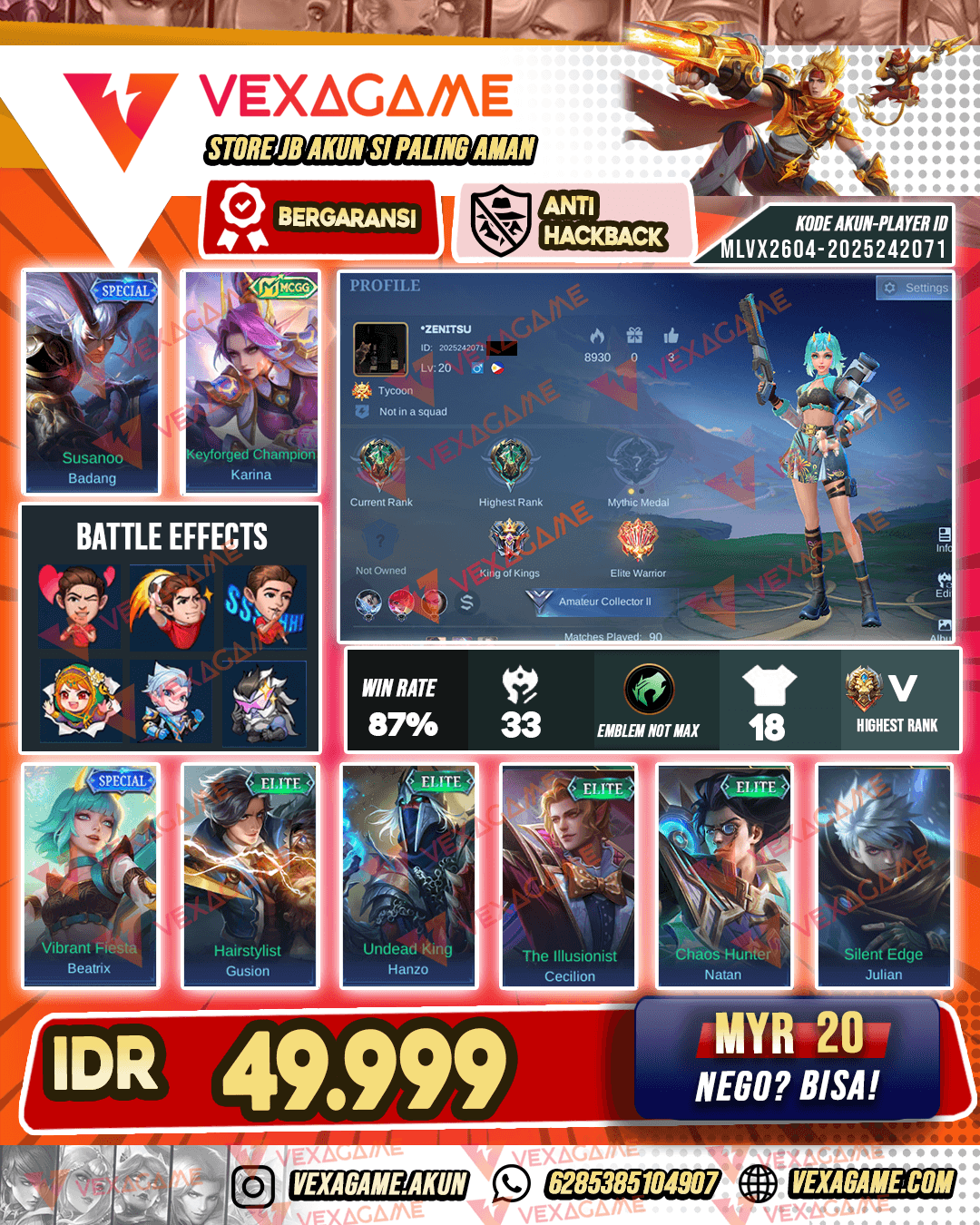 Akun Murah Banget