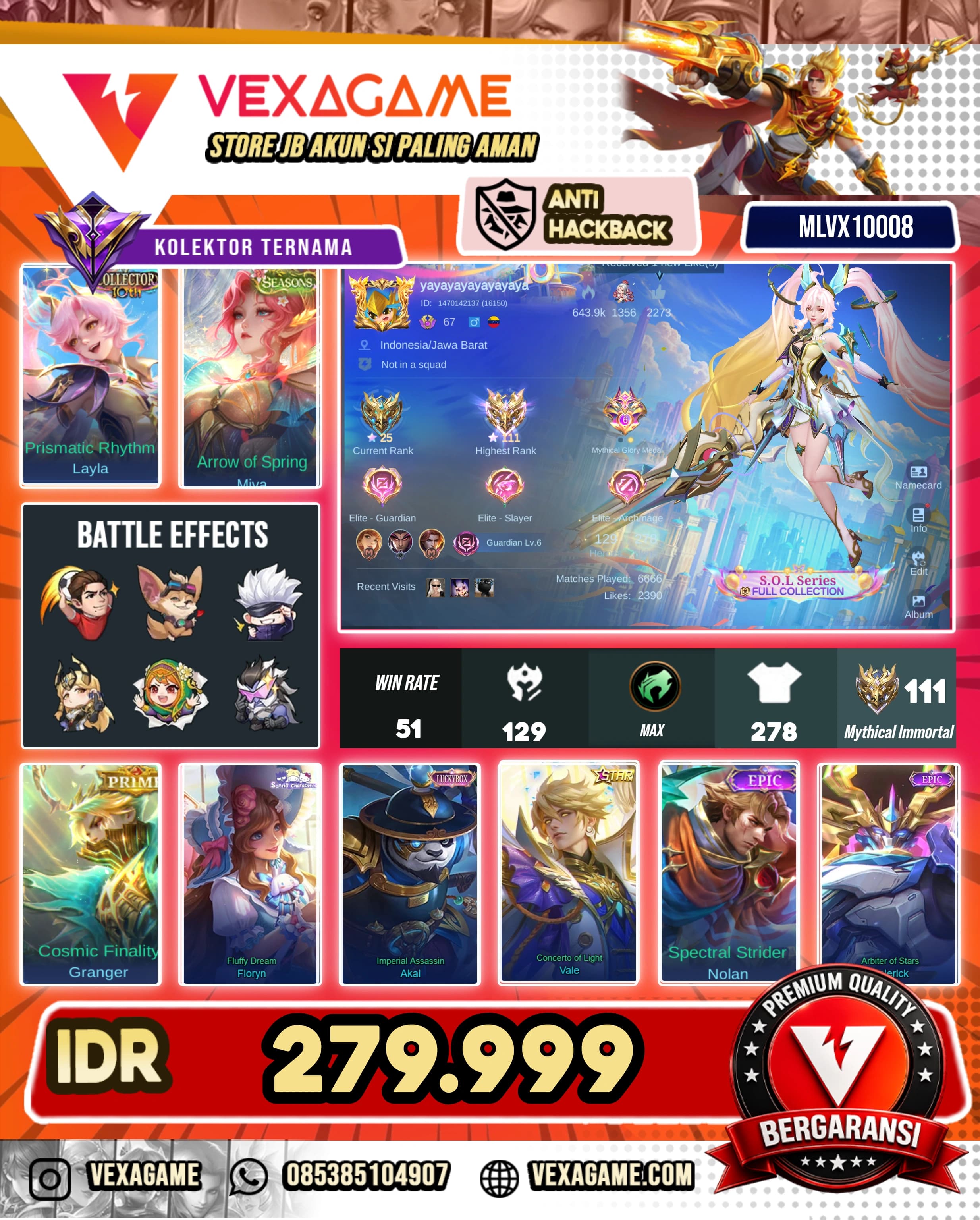 Layla Collector | Miya Seasons | Ex Immortal