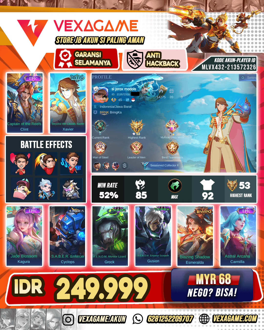 Xavier Clouds Murah