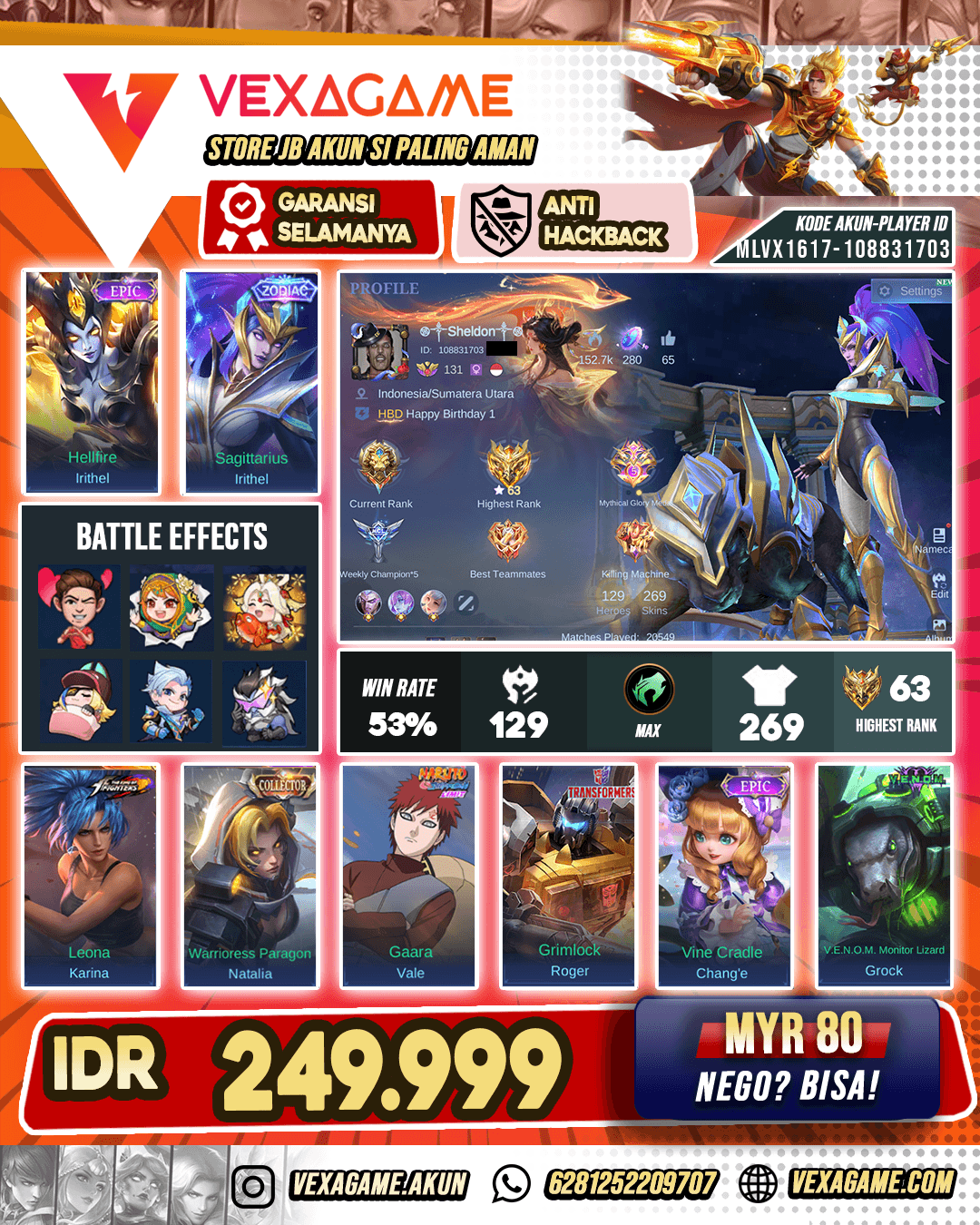 Irithel Zodiac | Hero + Emblem MAX
