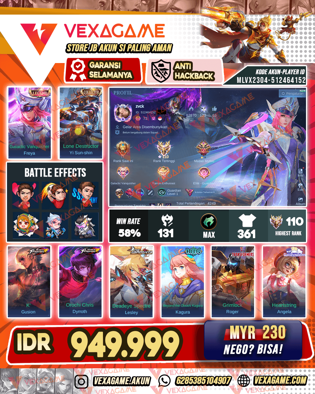 Freya Legend |  Yi sun shin Collector | 2 KOF