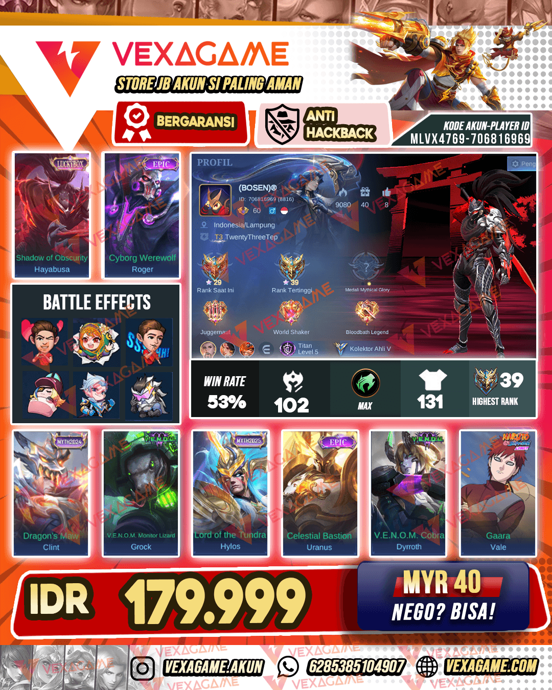Hayabusa Luckybox | Emblem MAX