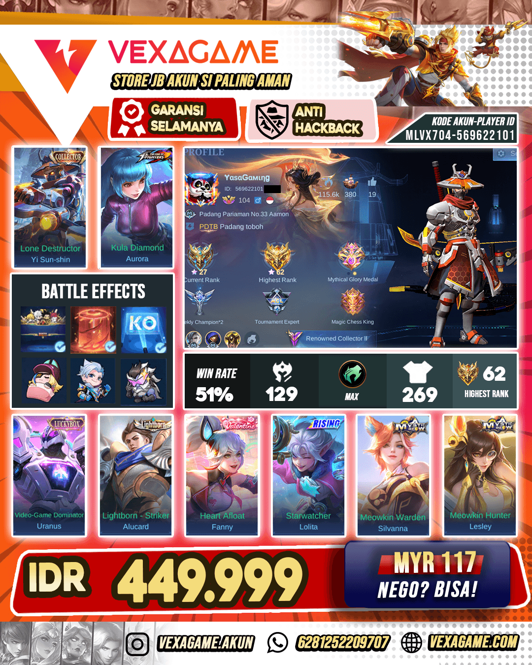 Yi Shun Shin CC X Aurora KoF Ex Glory