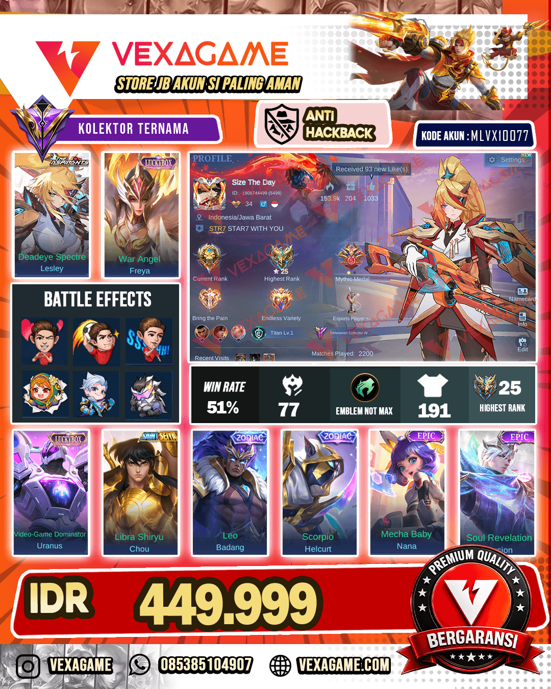 Lesley Aspirants | 2 Luckybox | Chou Saint Seiya