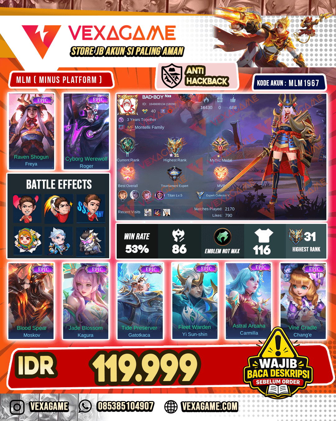 Freya Epic |  Roger Epic