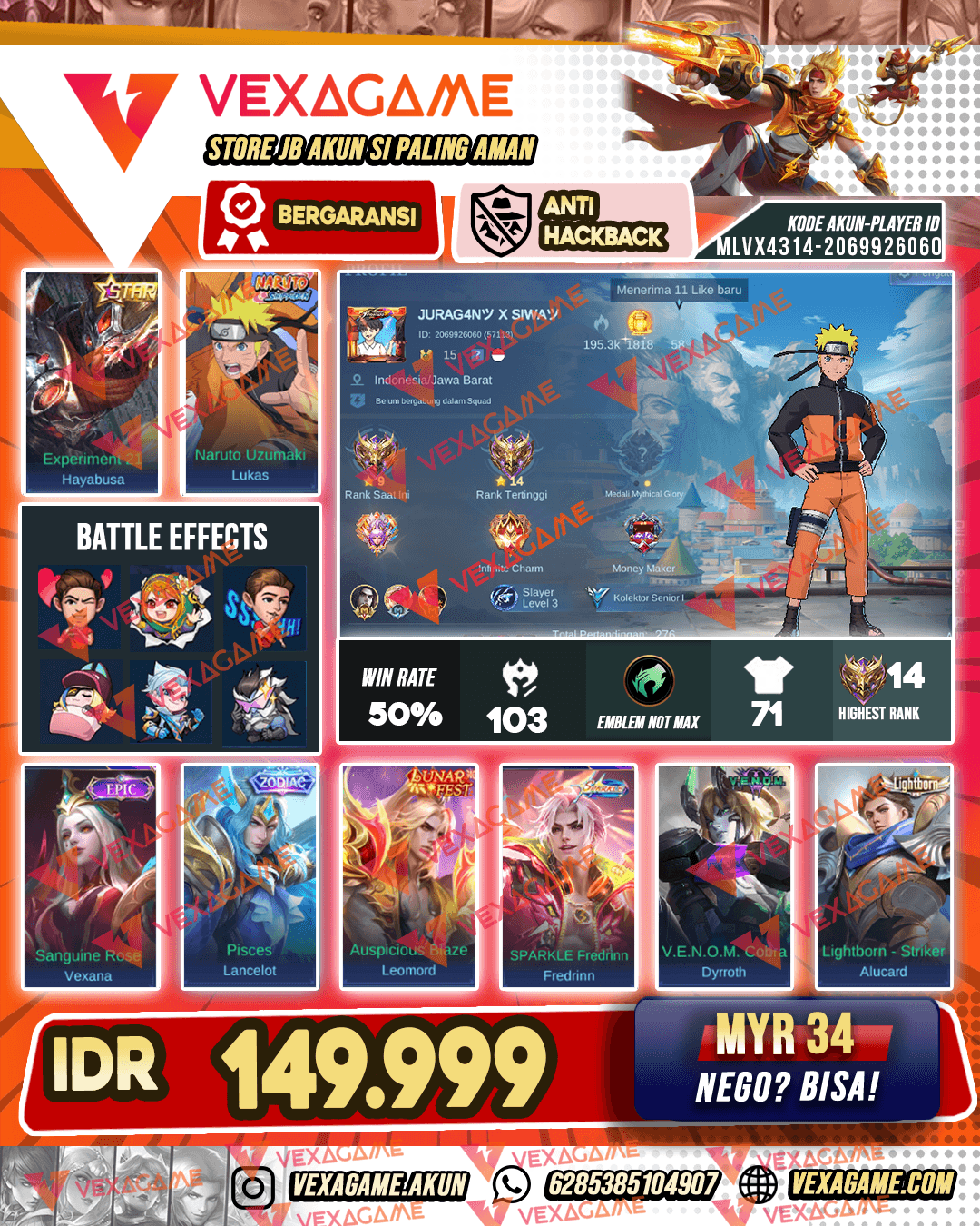 Akun Advance Server