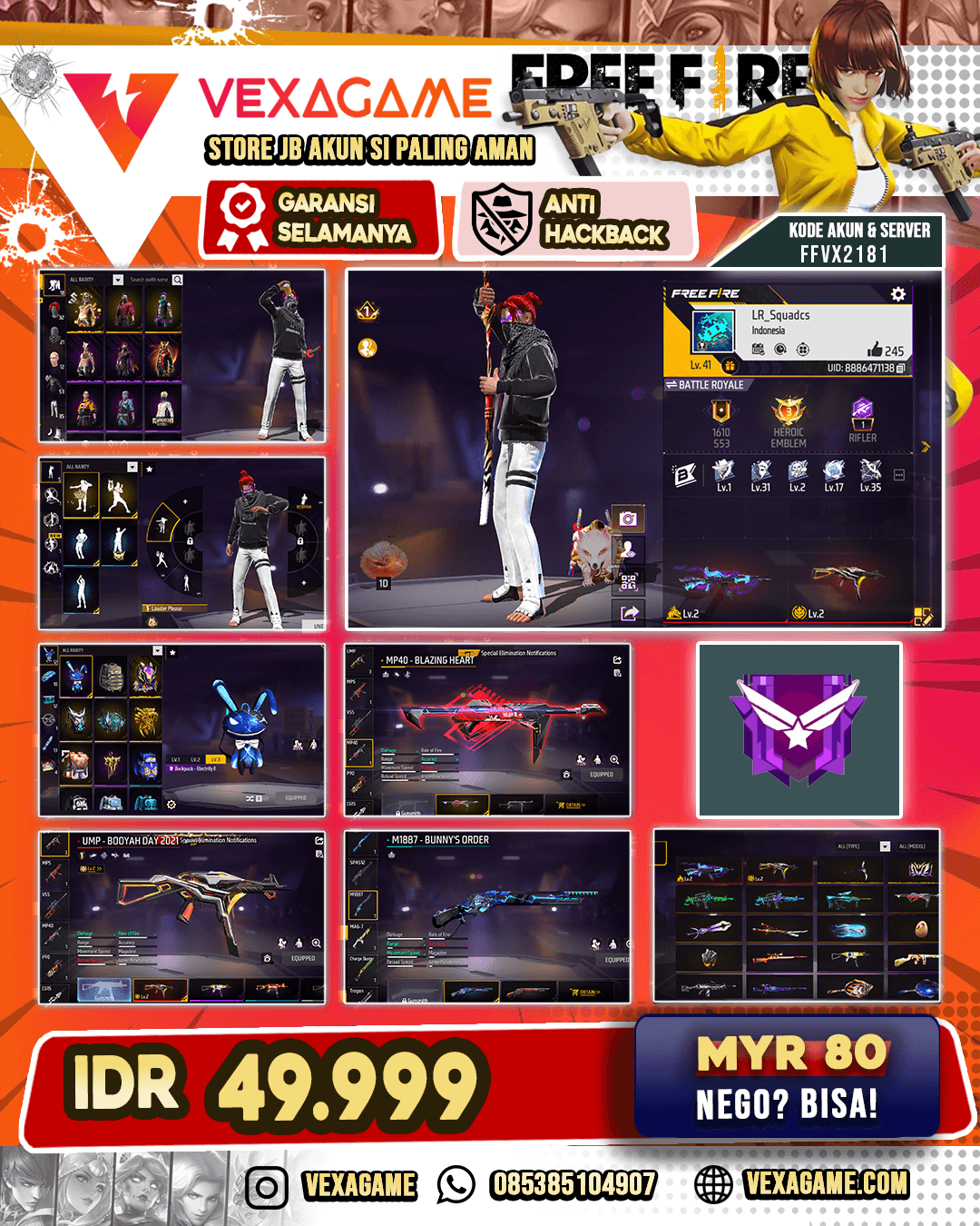 2 Evo lv2 | AUG Firetaming | M4A1 Venom Netherworld | Katana On | SG Bunny's Order |
