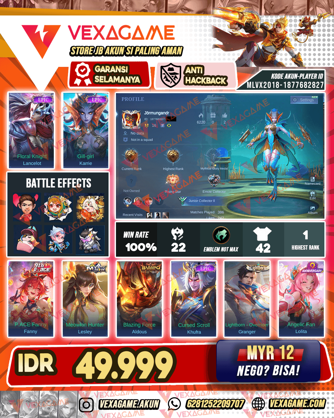 Lancelot Epic X Karrie Epic | WR Cakep