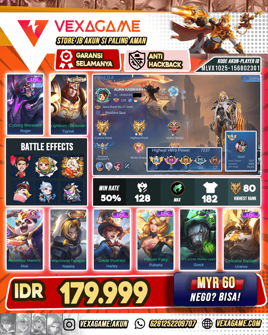 EX Global Gord Match 8000++