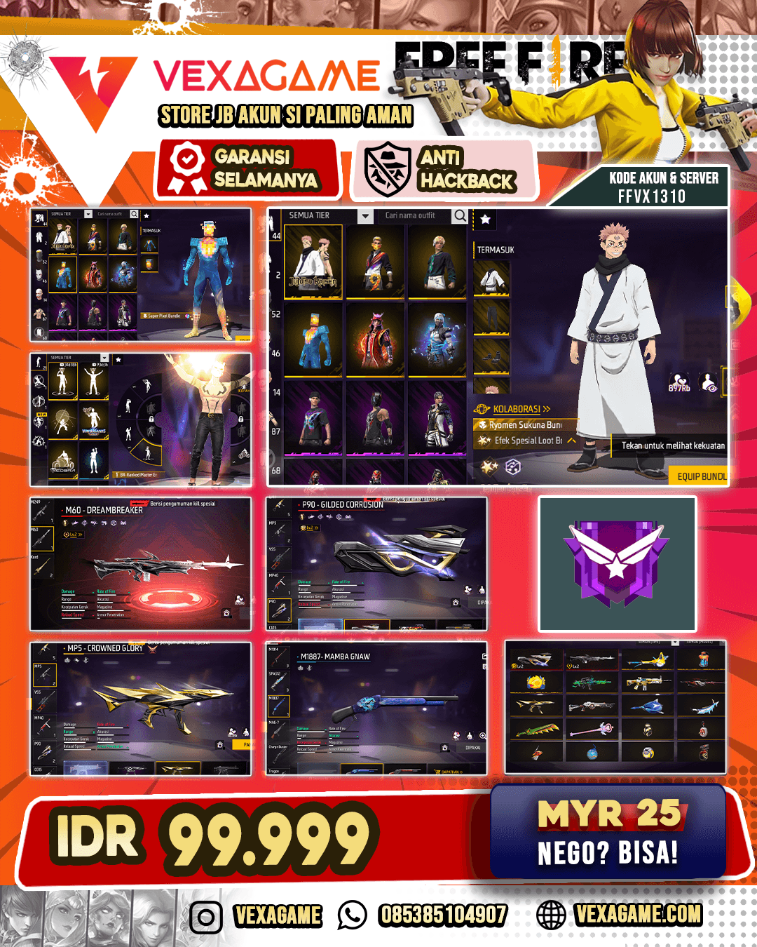SG MAMBA | 2 EVO | BUNDLE SUPER PIXEL | VAULT  OTW 100