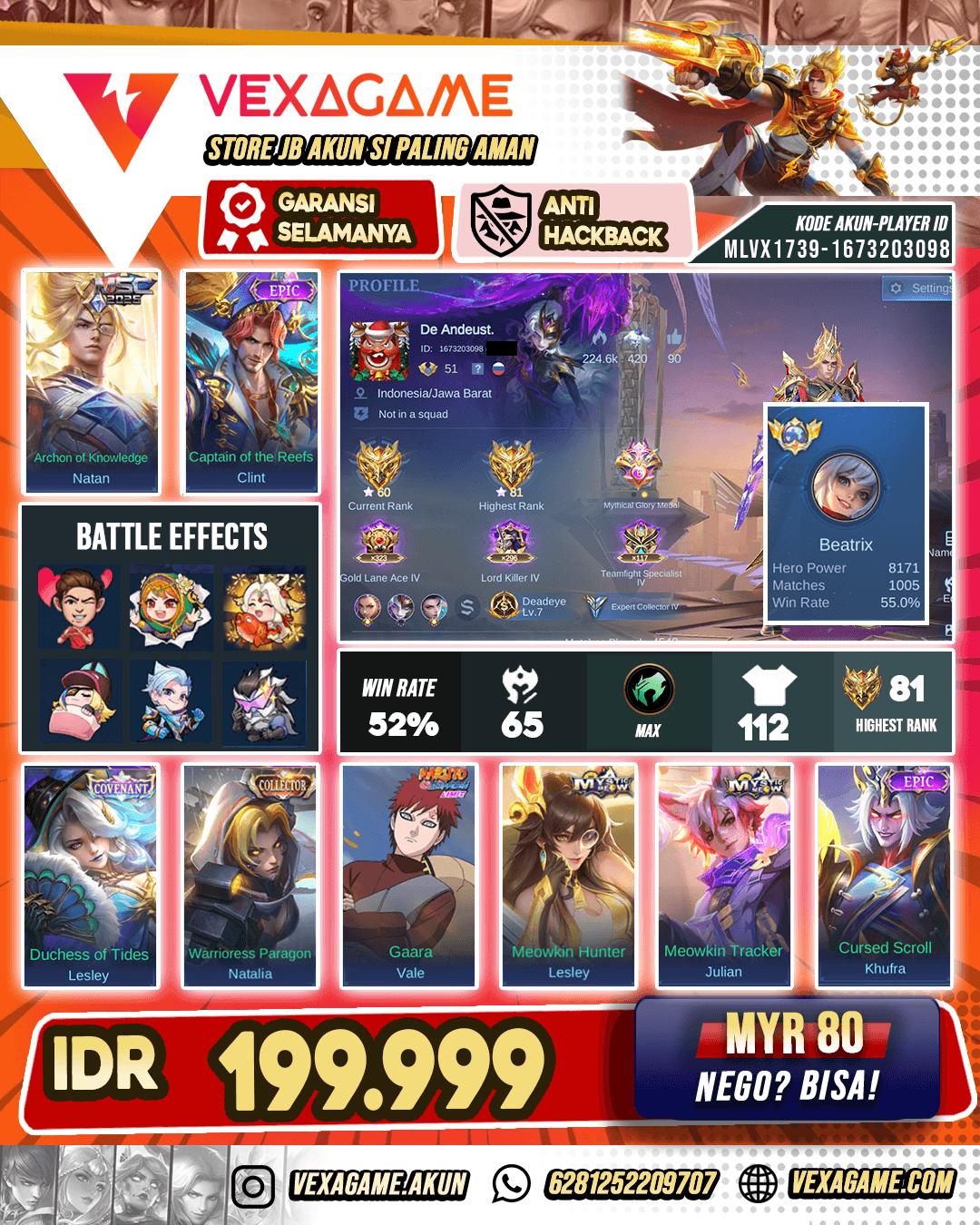 Ex Global Betrix | Glory Season ini | Emblem MAX
