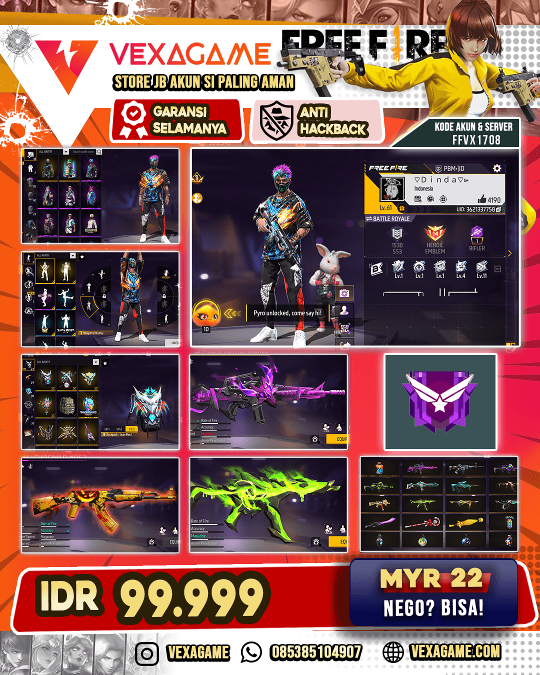 Sg 3 Rasa | Vault 100++ | Mp 5 Jungle Lava