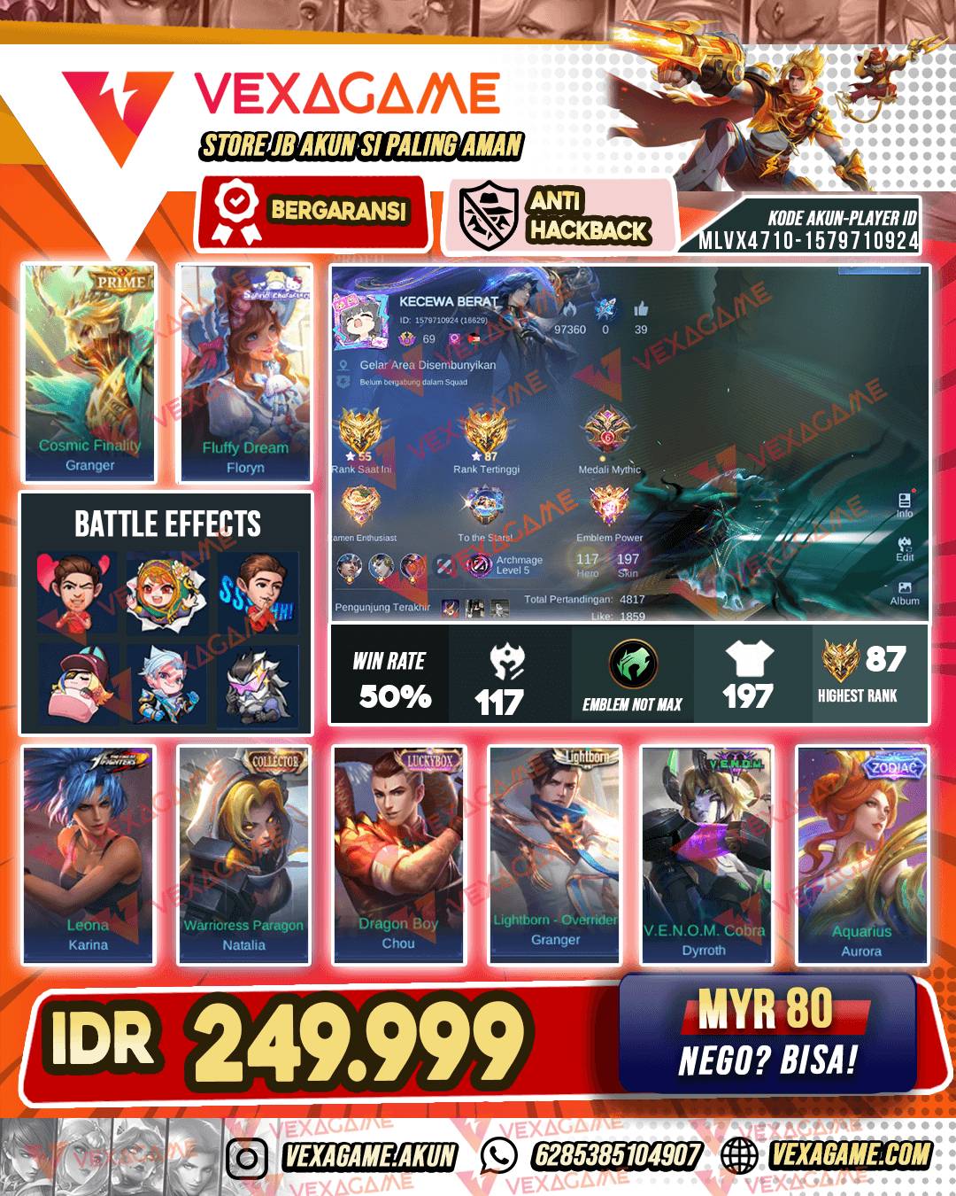 Granger Prime | Chou Luckybox | Emblem MAX