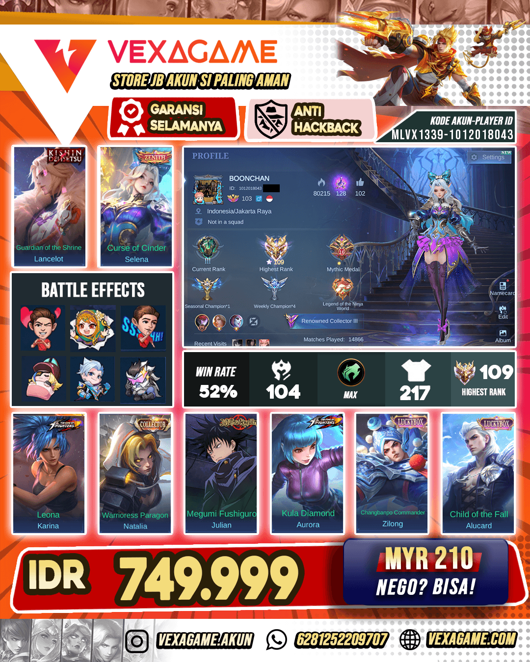 Selena Zenith | Lancelot Kishin Densetsu