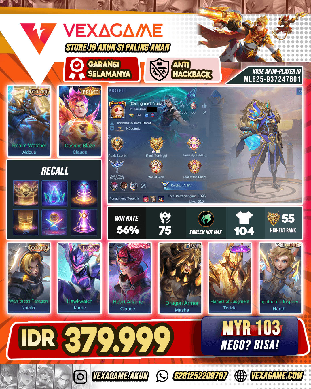 Aldous Collector Murah