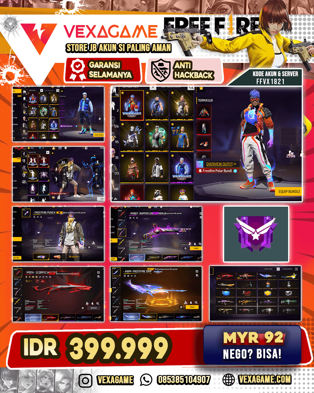 SG REAPPER | 1 EVO SCORPIO SHATTER LV 4 | 1 EVO MAJESTIC LV 3 | VAULT 170++