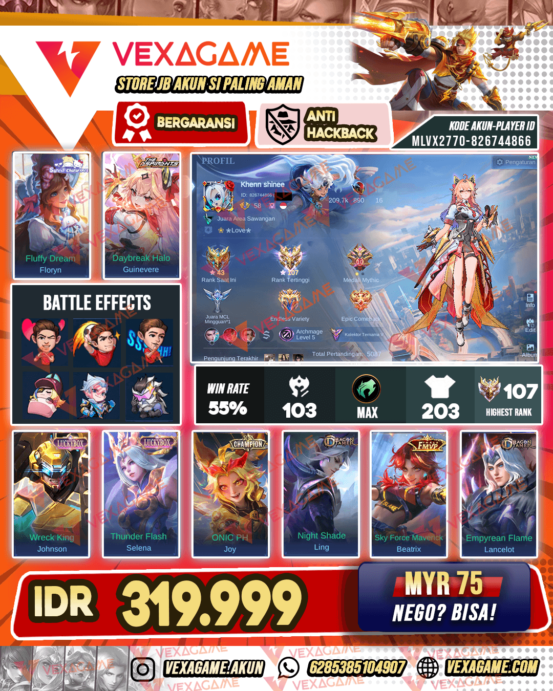 Guinevere Aspirants | Floryn Sanrio | Joy ONIC PH | Emblem MAX | Ex Immortal