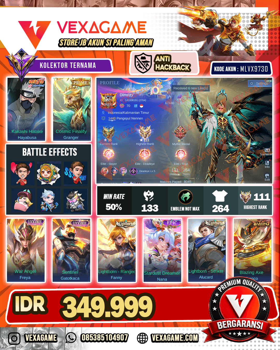 Hayabusa Kakashi | Granger PRIME | 2 Luckybox