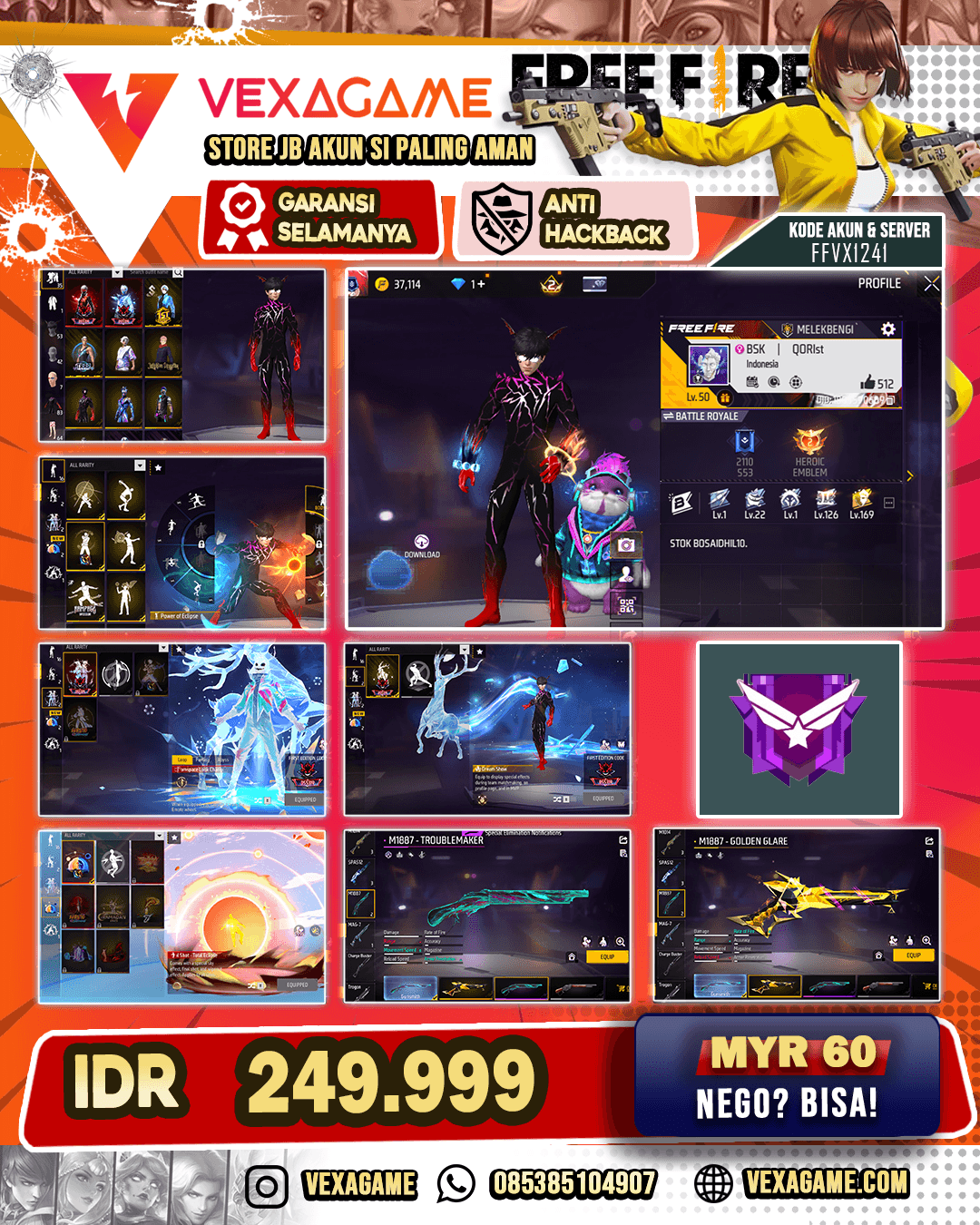 Nightmare X Sweetdream Bundle | Undersea Bundle | Void Bundle | Emote Kece Parah | SG Trouble Maker X Golder Glare