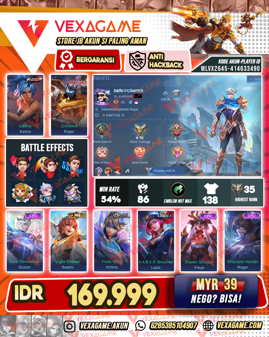 Gusion Epic X Beatrix M4