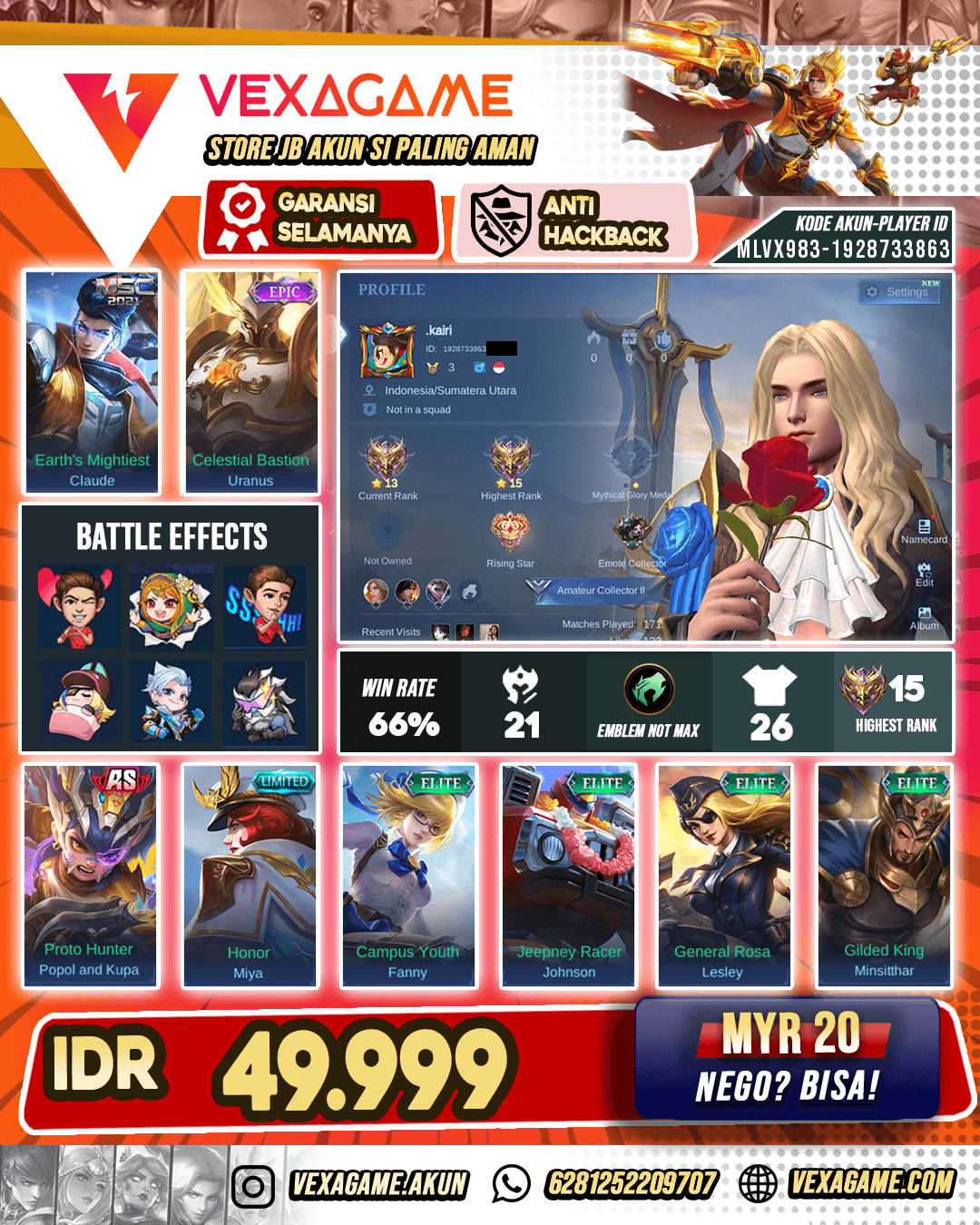 Claude MSC Murah