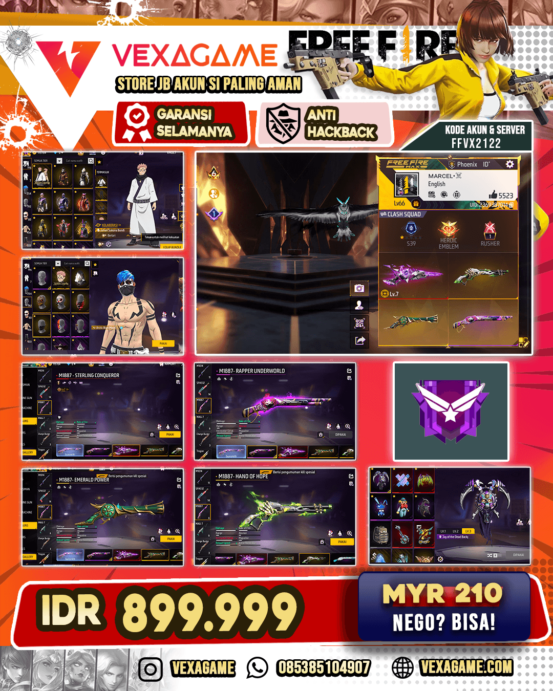 SG REAPER | SG TEROMPET | SG EVO MAX | SG LUMUT | VAULT OTW 500