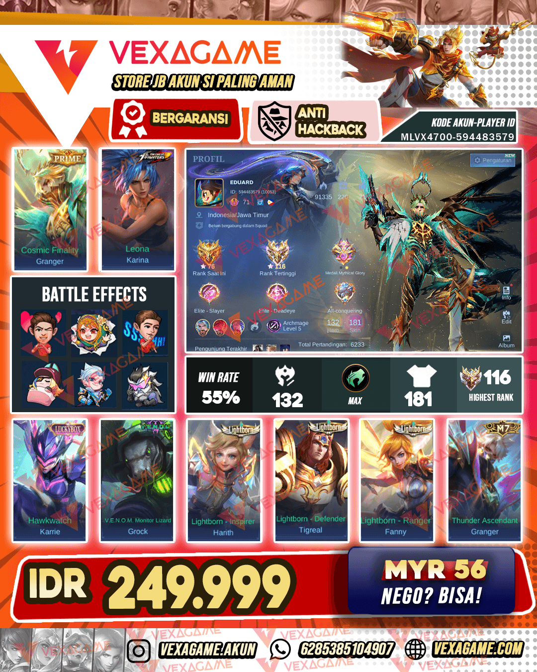 Granger PRIME X Karrie Luckybox | Emblem MAX & Hero MAX | Ex Immortal