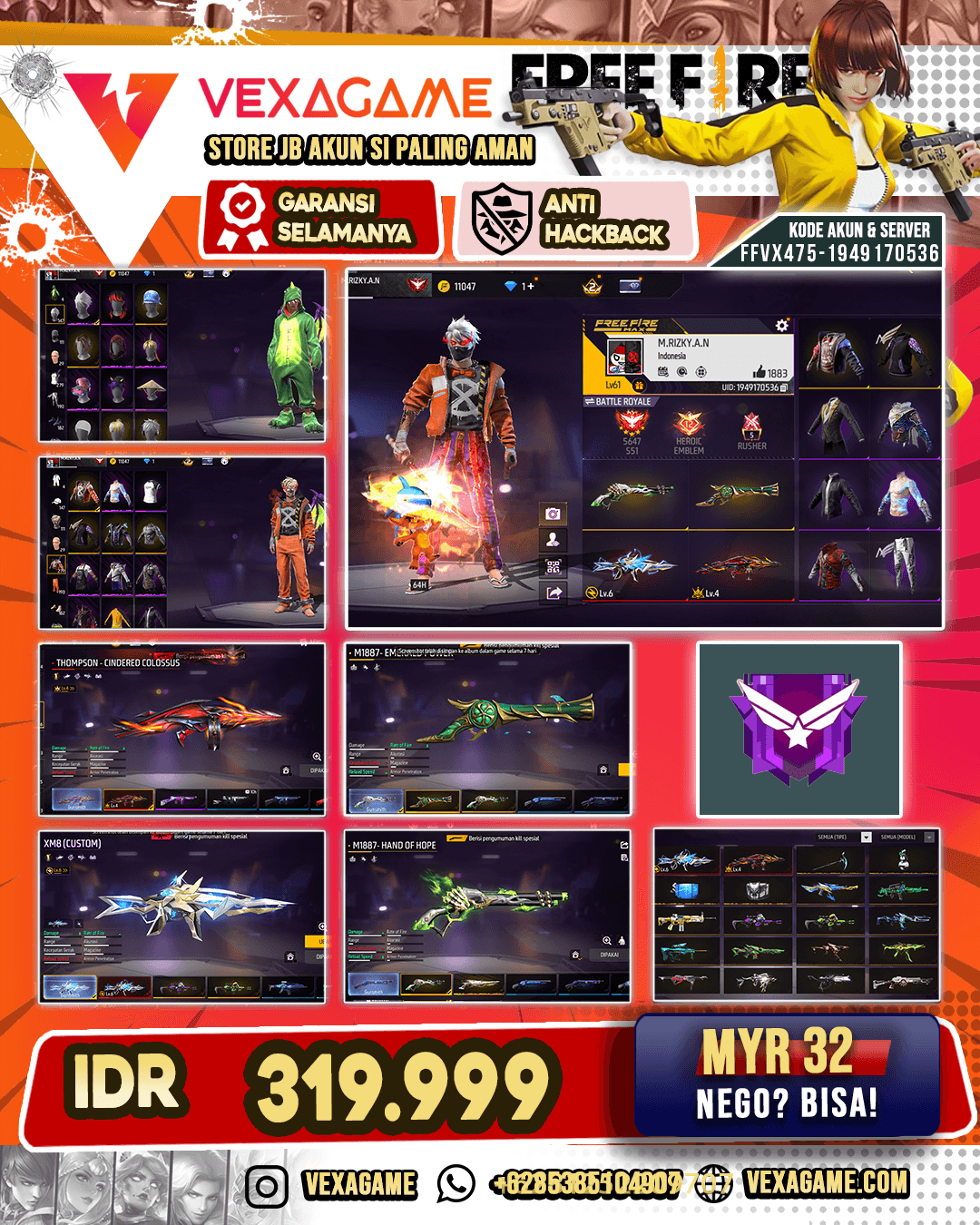 2 EVO 1 OTW MAX | SG LUMUT | SG TEROMPET | VAULT 279+